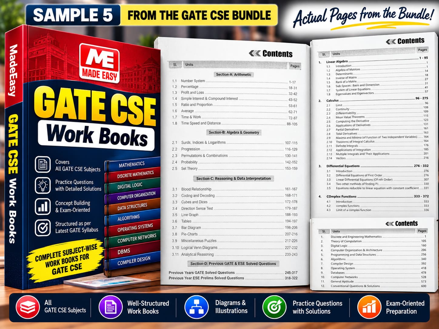 GATE CSE workbook bundle preview